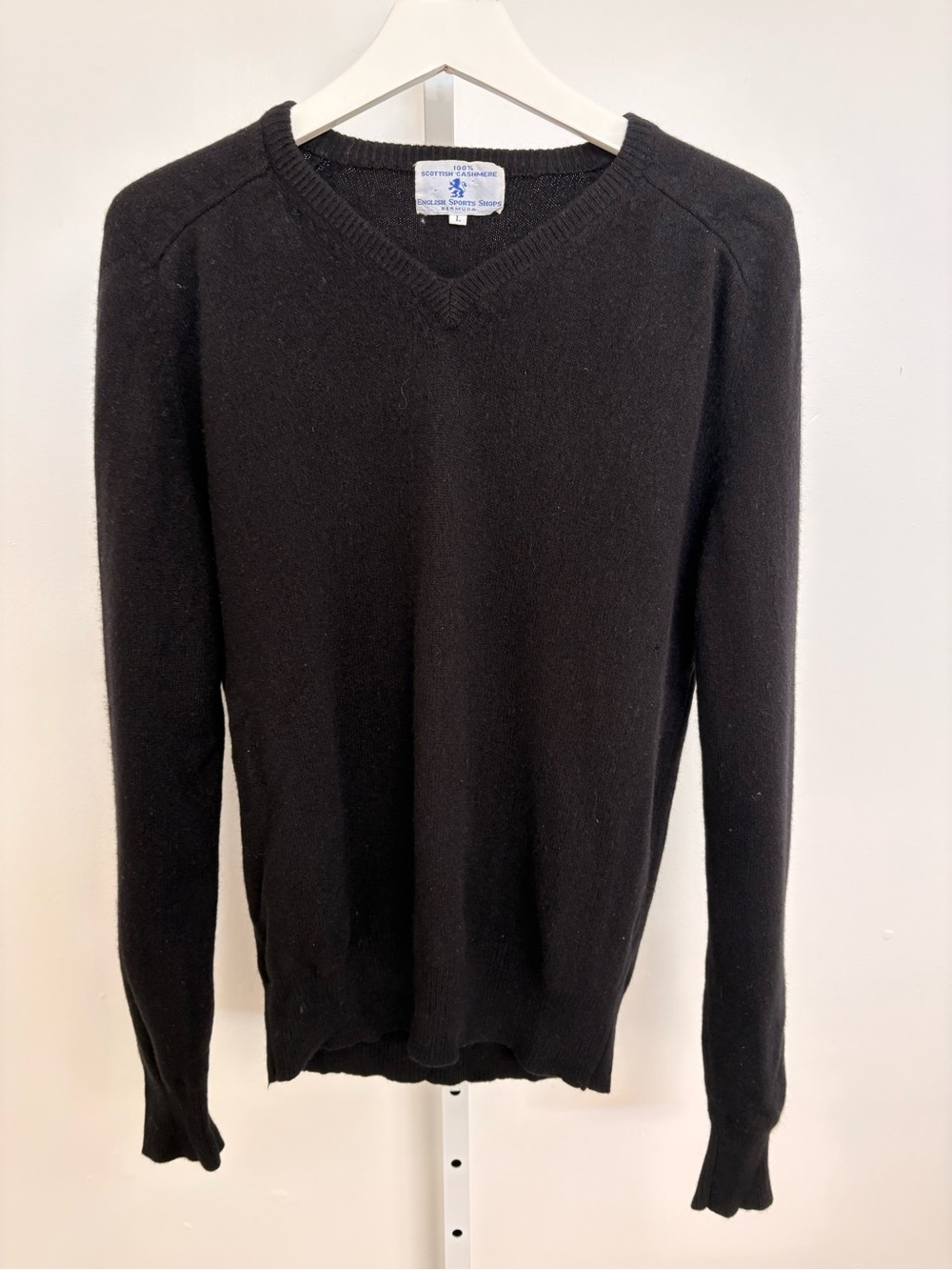 Classic Black V-Neck Sweater for Men
